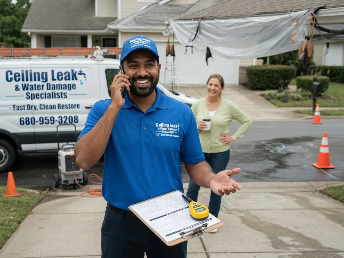 Ceiling Leak Cleanup Mount Victoria, MD FAQs